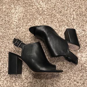 Vince Camuto open toe booties